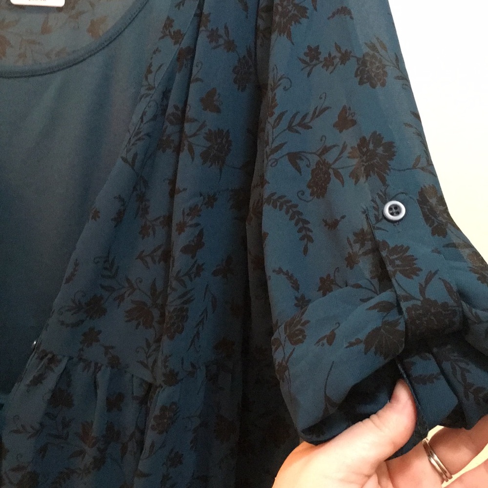 Torrid Chiffon Shirtdress size 1